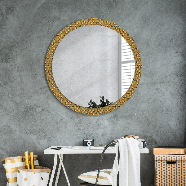 Deco vintage Okrúhle dekoračné zrkadlo