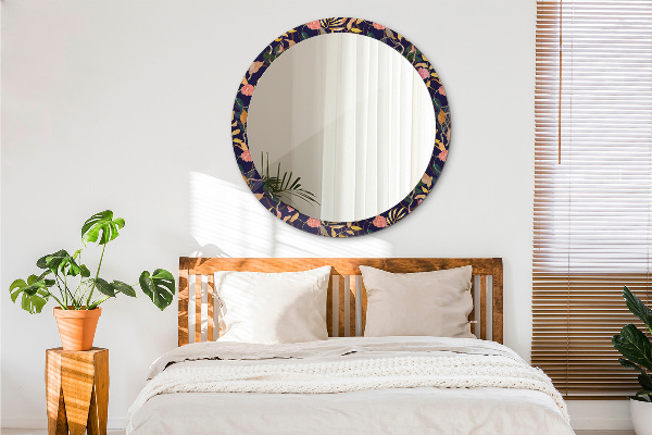 Akvarely Okrúhle dekoračné zrkadlo