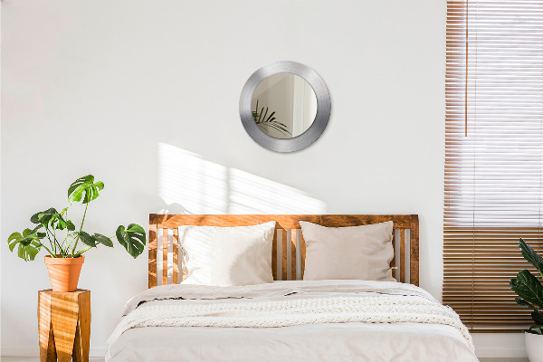 Lesklá oceľ Okrúhle dekoračné zrkadlo