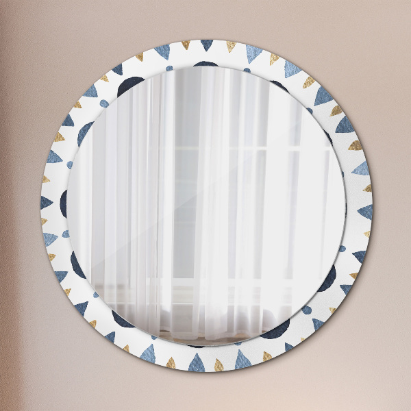 Mesiac Mandala Okrúhle dekoračné zrkadlo