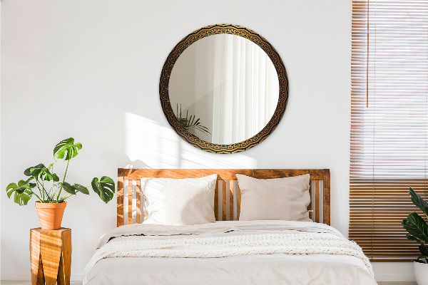 Grécka ozdoba Okrúhle dekoračné zrkadlo