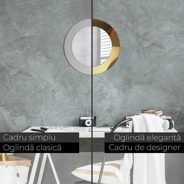 Abstrakcia zlata Okrúhle dekoračné zrkadlo