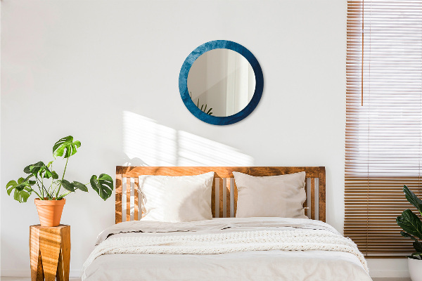 Abstraktné umenie Okrúhle dekoračné zrkadlo na stenu