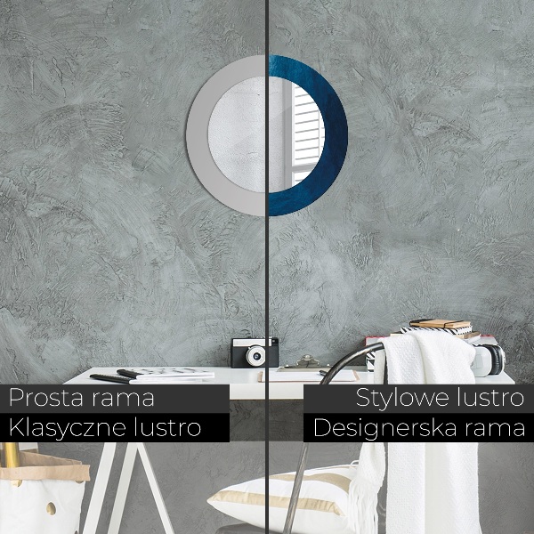 Abstraktné umenie Okrúhle dekoračné zrkadlo na stenu