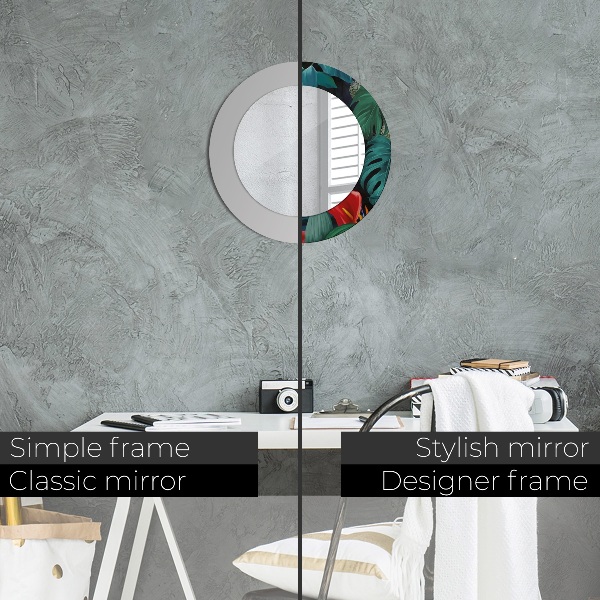 Les v džungli Okrúhle dekoračné zrkadlo