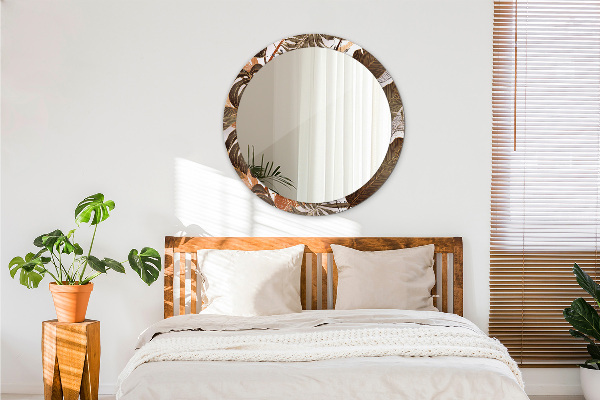 Dlaň Okrúhle dekoračné zrkadlo na stenu