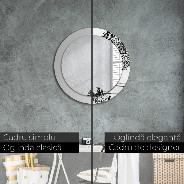 Graffiti Okrúhle dekoračné zrkadlo