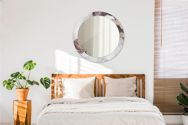 Abstraktná tekutina Okrúhle dekoračné zrkadlo na stenu