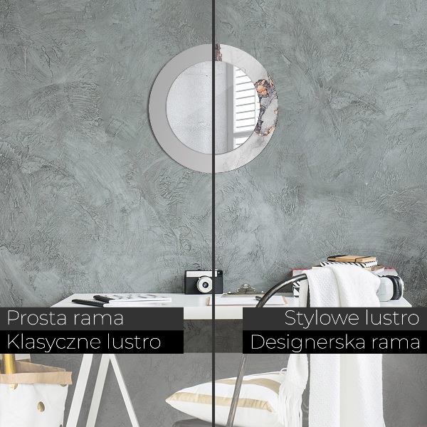 Abstraktná tekutina Okrúhle dekoračné zrkadlo na stenu