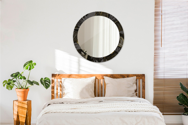 Hibiscus kvety Okrúhle dekoračné zrkadlo