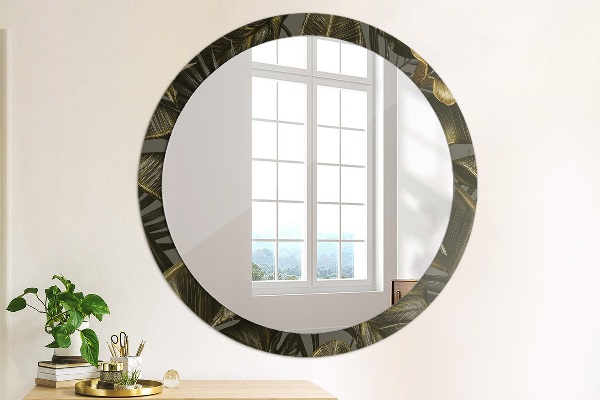 Hibiscus kvety Okrúhle dekoračné zrkadlo