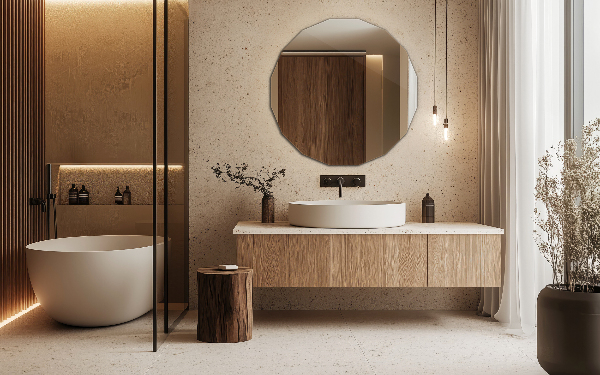 Zrkadlo mnohouholník estetické 80x80 cm