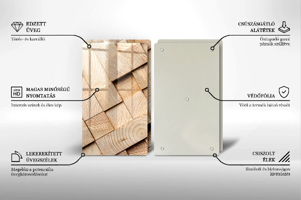 Kryt na stenu pri sporáku Drevené štvorce