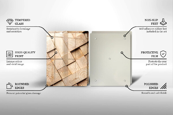 Kryt na stenu pri sporáku Drevené štvorce