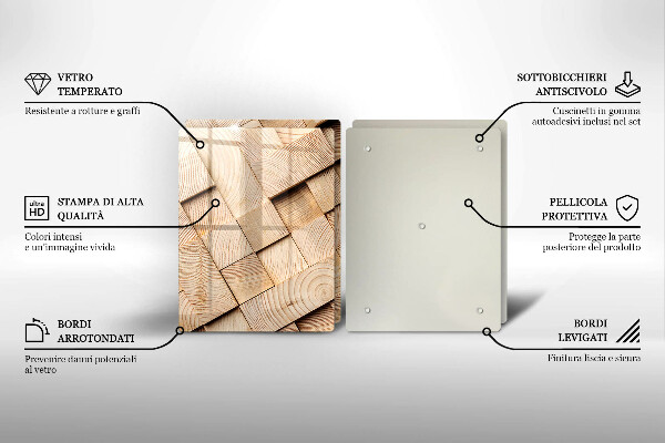 Kryt na stenu pri sporáku Drevené štvorce