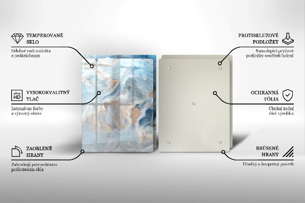 Sklo za varnú dosku Textúra mramoru