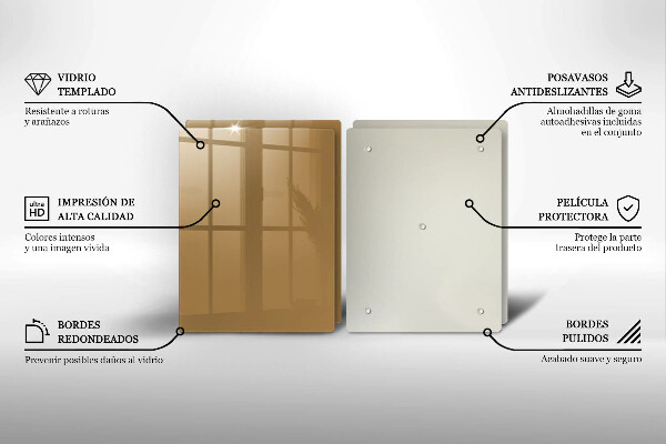 Sklo za varnú dosku Farba béžová