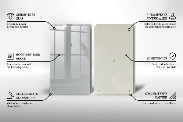 Sklo za varnú dosku Šedá farba