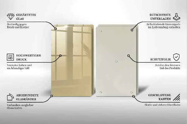 Sklo za varnú dosku Farba béžová