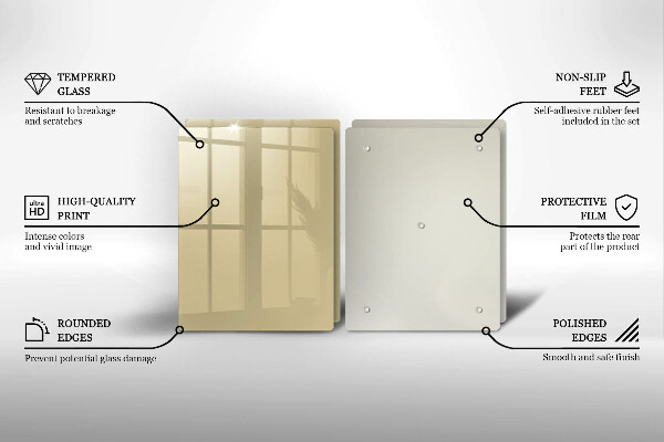 Sklo za varnú dosku Farba béžová