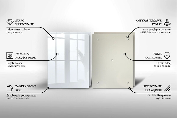 Sklo za varnú dosku biela farba