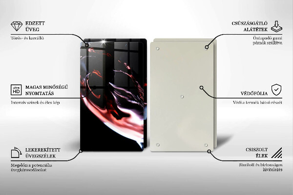 Sklo za varnú dosku Pohárik červeného vína