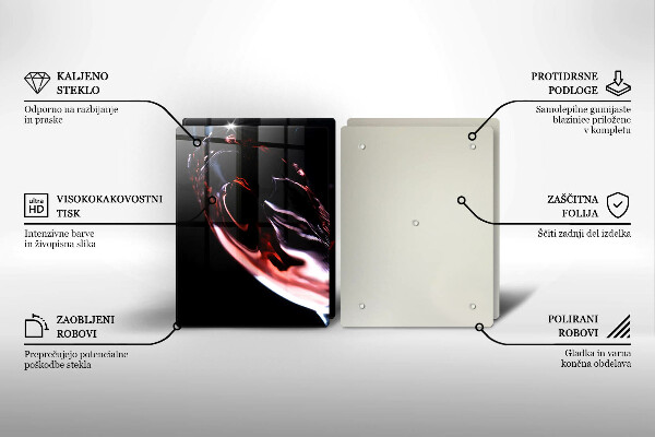 Sklo za varnú dosku Pohárik červeného vína