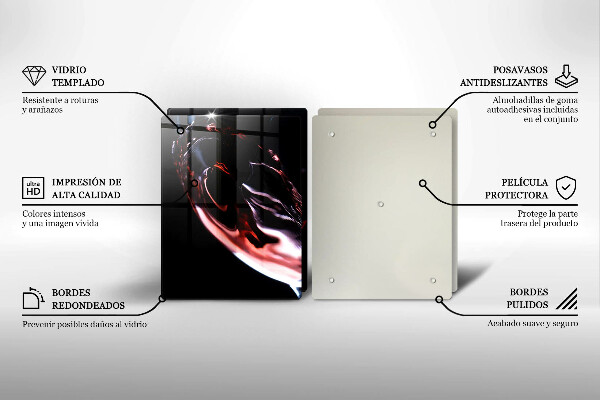 Sklo za varnú dosku Pohárik červeného vína