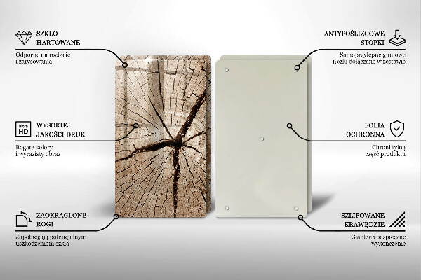 Tvrdené sklo za varnú dosku Prierez stromom