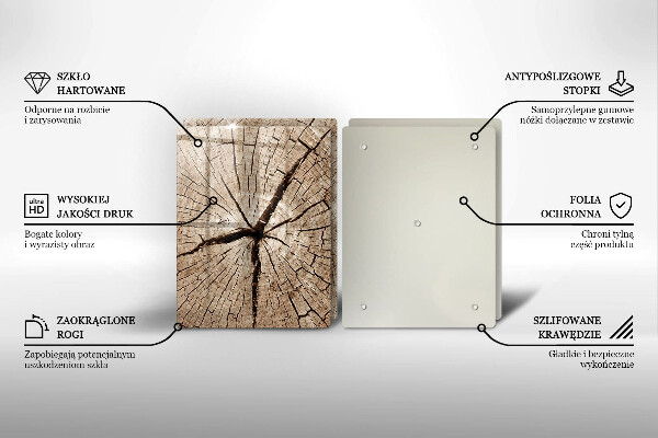 Tvrdené sklo za varnú dosku Prierez stromom
