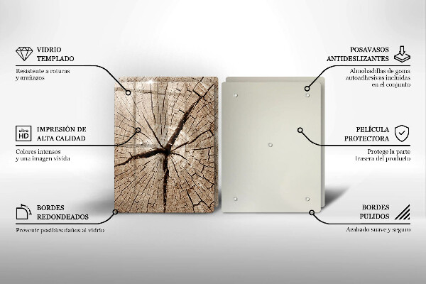 Tvrdené sklo za varnú dosku Prierez stromom