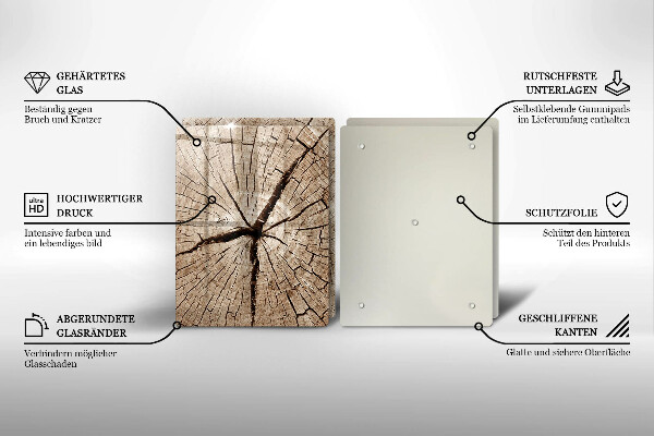 Tvrdené sklo za varnú dosku Prierez stromom