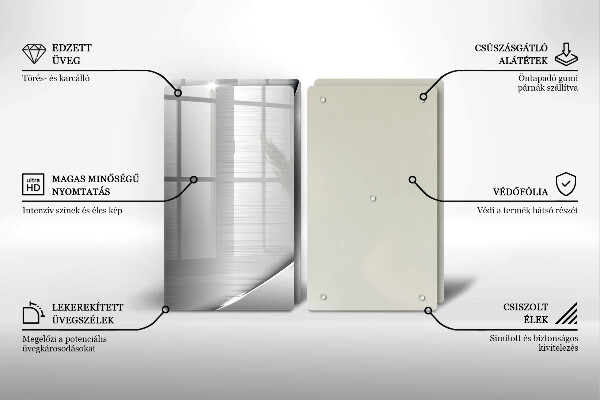 Sklo za varnú dosku Kovové tvary