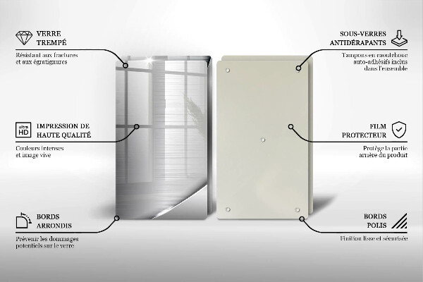 Sklo za varnú dosku Kovové tvary