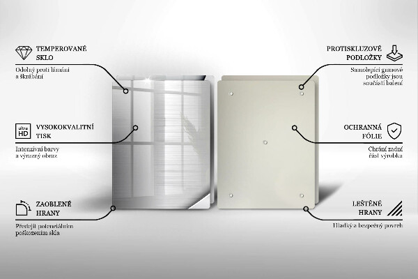 Sklo za varnú dosku Kovové tvary