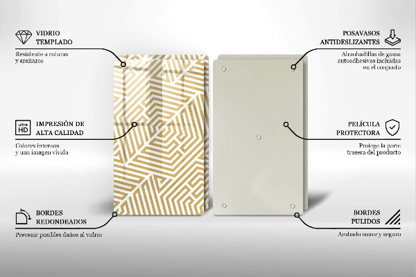 Sklo za varnú dosku Geometrické čiary