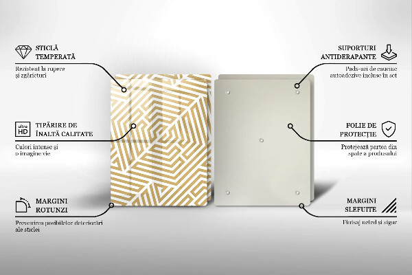 Sklo za varnú dosku Geometrické čiary