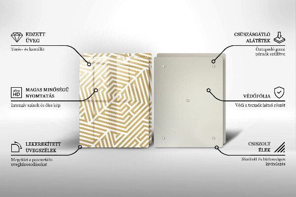 Sklo za varnú dosku Geometrické čiary