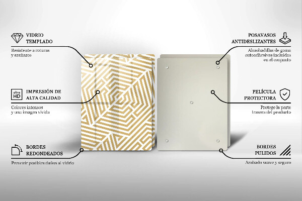 Sklo za varnú dosku Geometrické čiary