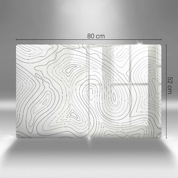 Sklo za varnú dosku Abstraktné tvary