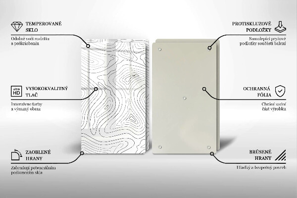 Sklo za varnú dosku Abstraktné tvary