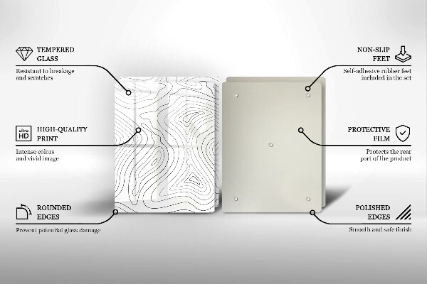 Sklo za varnú dosku Abstraktné tvary