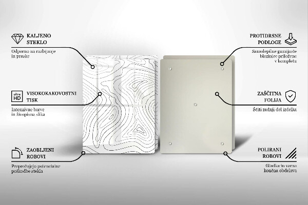 Sklo za varnú dosku Abstraktné tvary