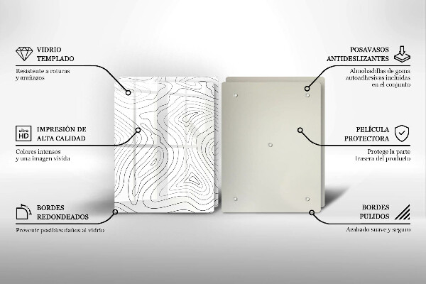 Sklo za varnú dosku Abstraktné tvary