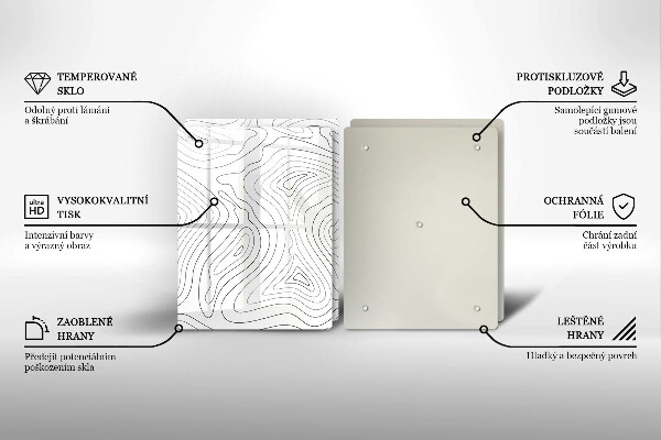 Sklo za varnú dosku Abstraktné tvary