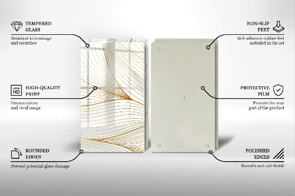 Sklo za varnú dosku Vzor moderných línií