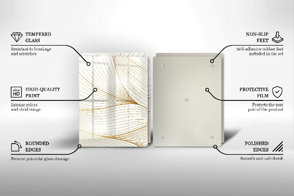 Sklo za varnú dosku Vzor moderných línií