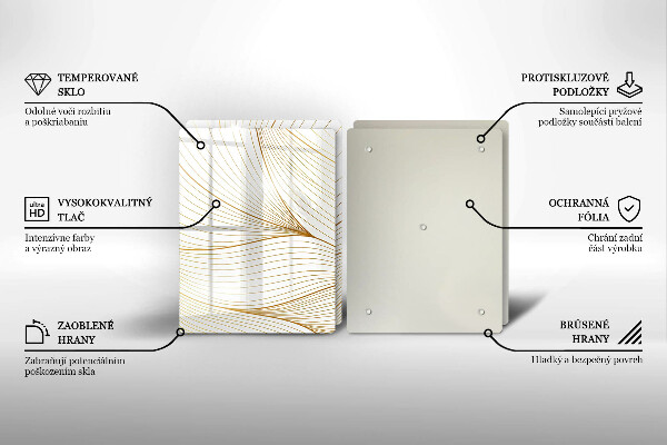 Sklo za varnú dosku Vzor moderných línií