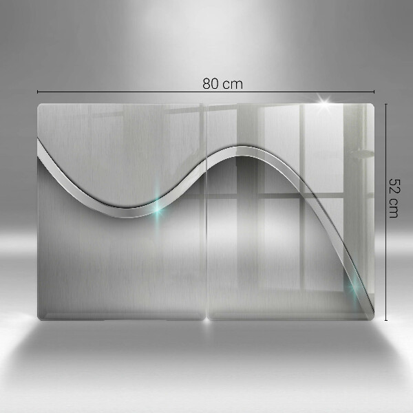 Sklo za varnú dosku Kovová abstrakcia
