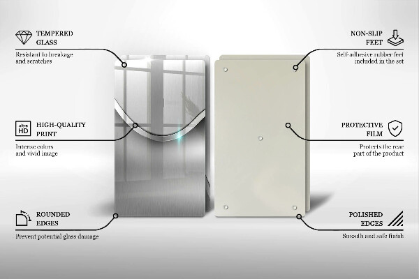 Sklo za varnú dosku Kovová abstrakcia